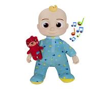 CoComelon CMW0146 - Muñeco de Peluche JJ Que Canta, con música y Osito, para la Hora de IR a al Cama (versión Oficial en alemán, Juguete a Partir de 18 Meses)
