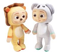 COCOMELON JJ Lion & Koala Plush 2 -Pack - Juguetes de mueca de peluche suaves y blando con licencia oficial - Regalos para nios Nios para nios ni