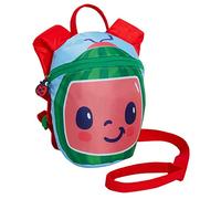 CoComelon Mochila para niños y niñas, con riendas, arnés de seguridad desmontable, bolsa de guardería, mini mochila, azul, small, Apto para niños