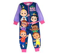 CoComelon, Mono niño o niña, Pijama Unisex, Pijama Todo en uno, Morada, Edad 18-24 Meses