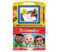 Cocomelon Read & Doodle - Learning resources for kids, a magnetic drawing pad, an easy-to-use pen, 22-page board book for reading and drawing