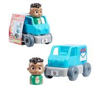 CoComelon, Vehículo con Figura, 4 Piezas, construcción de Ladrillos, Modelo Cody camión Correo, Juguete para niños a Partir de 18 Meses, CCM132