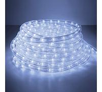 COCOMIA 10M Tubo de LED, Tira de Manguera Exterior e Interior Blanco Frío para Decoración e Iluminación Halloween, Boda, Fiesta, Navidad