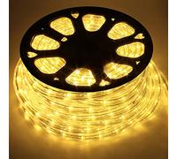 COCOMIA 50M Tubo de LED Manguera, LED de Tira de Manguera Exterior e Interior,Tiras LED Manguera para Decoración e Iluminación Halloween, Boda, Fiesta, Navidad Blanco Cálido