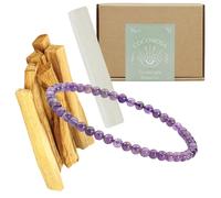 Cocomosa Kit Espiritual con Palo Santo Limpieza Energética, Barra de Selenita, Pulsera Unisex de Piedras Protectoras - Regalos Espirituales y Purificación, Palo de Santo Premium.