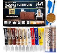 Coconix Kit de Reparación de Suelos y Muebles | Repara rayones, rozaduras y abolladuras en pisos de madera, muebles y superficies laminadas | Aplicación fácil con masilla moldeable