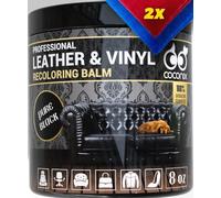 Coconix Leather & Vinyl Recoloring Balm - Pure Black | Restore Faded, Worn, and Peeling Leather and Vinyl on Sofas, Chairs, and Car Seats | Vibrant Colors with Simple Application