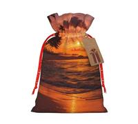 Coconut Beach Sunset Hamaca Impresión Versátil Bulk Ltems Bolsas elegantes Bolsas de Ltems Bolsas reutilizables para cualquier ocasión