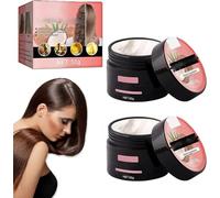 Coconut Bomb Nourishing Hair Mask,Nourishing Coconut Hair Mask,Coconuts Oil Hair Masks,Silky Deep Conditioner for Dry Damaged Hairs Repair (2 Pcs)