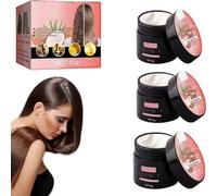 Coconut Bomb Nourishing Hair Mask,Nourishing Coconut Hair Mask,Coconuts Oil Hair Masks,Silky Deep Conditioner for Dry Damaged Hairs Repair (3 Pcs)