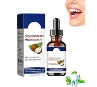 Coconut Fresh Oil-Pulling Mouthwash,Coconut Oil Mouthwash,Coconut Mint Mouthwash,Coconut Pulling Oil for Teeth and Gums,Fresh Breath & Whitening Mouthwash (1 PCS)