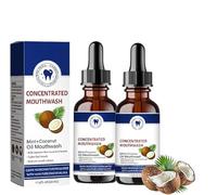 Coconut Fresh Oil-Pulling Mouthwash,Coconut Oil Pulling for Teeth,59ml Coconut Pulling Oil,Coconut Oil Pulling,Fresh Breath & Whitening Mouthwash (2 pcs)