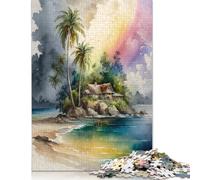 Coconut in Island Puzzles Imposible,desafío for Adults Juego Educativo 1000 Piezas Obra De Arte De Juego De para Adultos, Regalos A Partir De 14 Años 1000pcs (38x26cm)