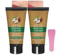 Coconut Oil Facial Hair Removal Cream, Plant Extract Coconut Oil Hair Removal Cream, Mild Skin Soothing Depilator for Face, Arms, Underarms, Painless Gentle and Non-irritating (2)