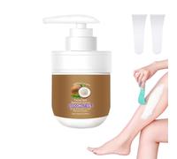 Coconut Oil Hair Removal Cream for Women, Gentle Facial Hair Remover for Upper Lip, Chin, and Cheeks, Moisturizing Formula (1pcs)