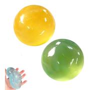 Coconut Oil Stress Ball, Coconut Oil Squishy, Handmade Coconut Oil Squishy Balls,Ultra-Soft Non-Sticky Slow (Green + Yellow)