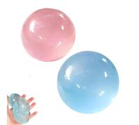 Coconut Oil Stress Ball, Coconut Oil Squishy, Handmade Coconut Oil Squishy Balls,Ultra-Soft Non-Sticky Slow (Blue + Pink)
