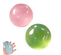 Coconut Oil Stress Ball, Coconut Oil Squishy, Handmade Coconut Oil Squishy Balls,Ultra-Soft Non-Sticky Slow (Green + Pink)