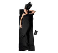Cocoon Saco de Dormir Merino Travel Sheet - Lana Merino, Negro