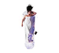 Cocoon Mummy Liner Saco de dormir de seda Talla única Blanco