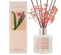 COCORRÍNA 200ml Difusor de Varillas con Flores secas/Jardín Inglés/Ambientadores de Hogar, Ambientador Varillas/difusor de Aromas/para Decoración de Baños y Estanterías