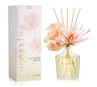Cocorrína Flor Difusor de Varillas con 8 Varillas de Fragancia Diffuser/ Lino Limpio/ Ambientadores de Hogar, Ambientador Varillas / difusor de aromas / para Decoración de Baños y Estanterías