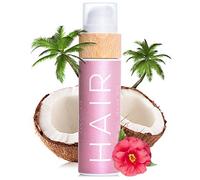 COCOSOLIS HAIR Aceite orgánico para el cabello 3 en 1 con aceites esenciales- Reparador pello, mascarilla y protector solar - Para cabello, uñas, pestañas - Aroma tropical