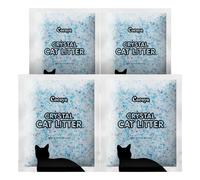 COCOYO Crystal Cat Litter I Arena para Gatos de Gel de sílice, Paquete económico de 17 Libras (4.4 Libras x 4)