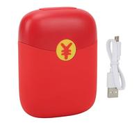 COCOYUEMA Calentador de Manos, para Calentador de Bolsillo portátil de Calentamiento rápido, Doble Cara, Carga móvil, Interruptor de una tecla, diseño de sobre Rojo, Calor