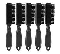 COCOYUEMA Cepillo de peluquería profesional para barberos, estilistas, fibra antiestática, mango electrochapado, cortaúñas y tijeras limpias, agarre y cómodo, fácil de usar