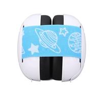 COCOYUEMA Diadema protectora para bebés, orejeras con cancelación de ruido para bebés, ajuste seguro con correa ajustable y tiras de silicona antideslizantes, cómoda protección (Blanco)