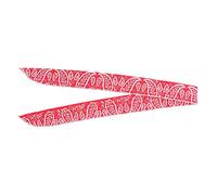 COCOYUEMA Diadema refrescante para deportes al aire libre, pañuelo reutilizable de secado rápido, material de hielo con cuentas redondas, colores negros y rojos versátiles para (hojas rojas)