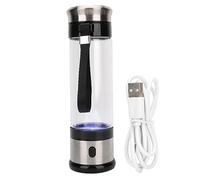 COCOYUEMA Generador de botella de agua de hidrógeno, infusor de hidrógeno molecular portátil para belleza y antienvejecimiento, recargable por USB, aleación de aluminio, base