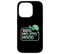 Cóctel 100% Mojito Mood Lime Mint Carcasa para iPhone 14 Pro