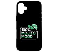 Cóctel 100% Mojito Mood Lime Mint Carcasa para iPhone 16 Plus