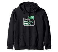Cóctel 100% Mojito Mood Lime Mint Sudadera con Capucha