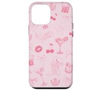 Cóctel Cowgirl Pink Western Martini Lover Preppy Coquette Carcasa para iPhone 12 Mini