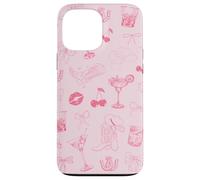 Cóctel Cowgirl Pink Western Martini Lover Preppy Coquette Carcasa para iPhone 13 Pro MAX