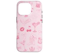 Cóctel Cowgirl Pink Western Martini Lover Preppy Coquette Carcasa para iPhone 16 Pro