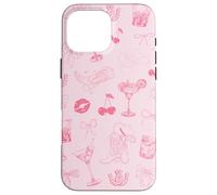 Cóctel Cowgirl Pink Western Martini Lover Preppy Coquette Carcasa para iPhone 16 Pro MAX
