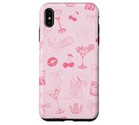 Cóctel Cowgirl Pink Western Martini Lover Preppy Coquette Carcasa para iPhone XS MAX