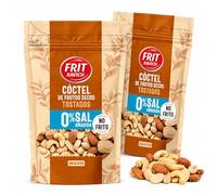 Cóctel de frutos secos tostados sin Sal, almendras, Anacardos, Avellana y Cacahuates, Alto contenido de fibra, Fuete de proteínas y Magnesio, Sin Gluten, Producto sin sal, Contiene 2 unidad de 110 g