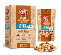 Cóctel de frutos secos tostados sin Sal, almendras, Anacardos, Avellana y Cacahuates, Alto contenido de fibra, Fuete de proteínas y Magnesio, Sin Gluten, Producto sin sal, Contiene 6 unidad de 110 g