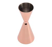 Cóctel Doble Jigger Acero Inoxidable Eficiente Taza Medidora de Vino Herramienta de Coctelería (Revestimiento de cobre)