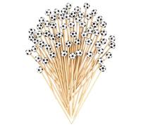 Cóctel Toothpicks for Appetizers, Béisbol & Soccer Cocktail Picks for Drinks, 100-Piece Decorative Food Skewers, Fun Party Picks for Sandwiches, Holidays & Birthdays