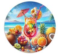 Cóctel Tropical Puzzle de 1000 Piezas Frutas Juego de Puzzle 1000 Piezas Papel Relajación Decoración Regalo 1000pcs (67.5x67.5cm)