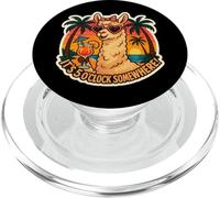 Cóctel Vintage de Llama Divertido para Mujer It's 5 O'Clock Somewhere PopSockets PopGrip para MagSafe