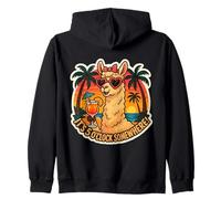 Cóctel Vintage de Llama Divertido para Mujer It's 5 O'Clock Somewhere Sudadera con Capucha