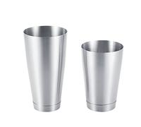 Coctelera de acero inoxidable de grado alimenticio, segura, no resistente, duradera, reutilizable, fácil de usar para mezclar bebidas, perfecta para el hogar, bar, fiesta, cocina, (Plata)