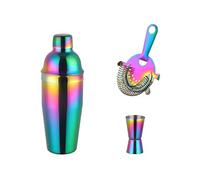 Coctelera de Acero Inoxidable, Set Di Shaker For Cocktail In Acciaio Inossidabile Da 750 Ml, Strumenti Barista, Pestello Moijto,18 Pezzi(1)